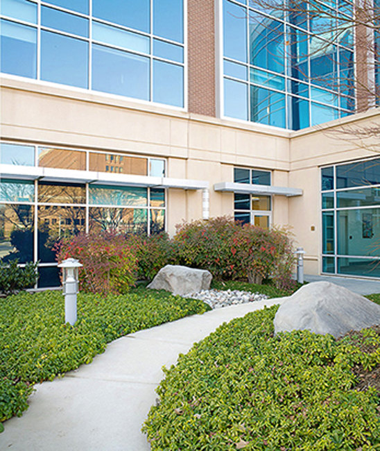 INOVA Heart and Vascular Institute, Fairfax, VA. LSG Landscape Architects