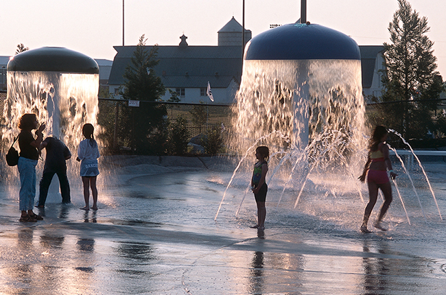 Sprayground at South Germantown Recreational Park, Boyds, MD. LSG Landscape Architecture